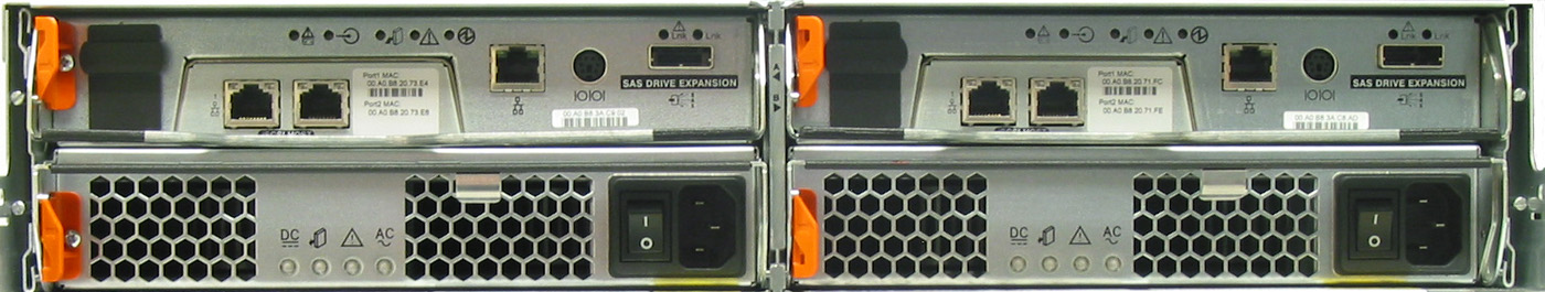 Sun StorageTek 2510 Rear Zoom