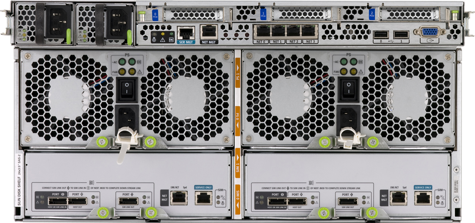 Sun Storage 7310 SAS2.0 Rear Zoom