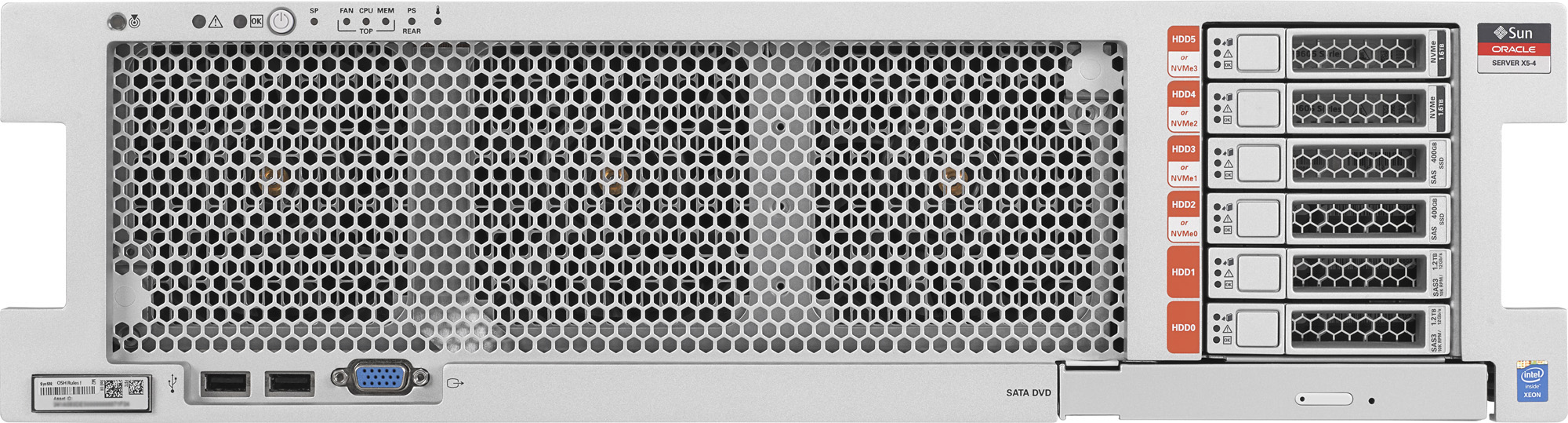 Oracle Exalytics In-Memory Machine X5-4 Front Zoom