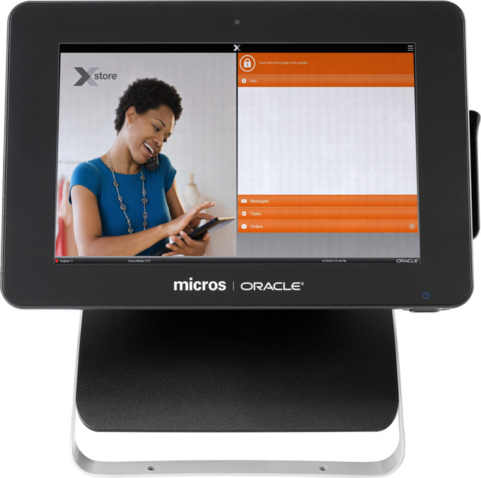 MICROS Compact Workstation 3xx Family Front Callout