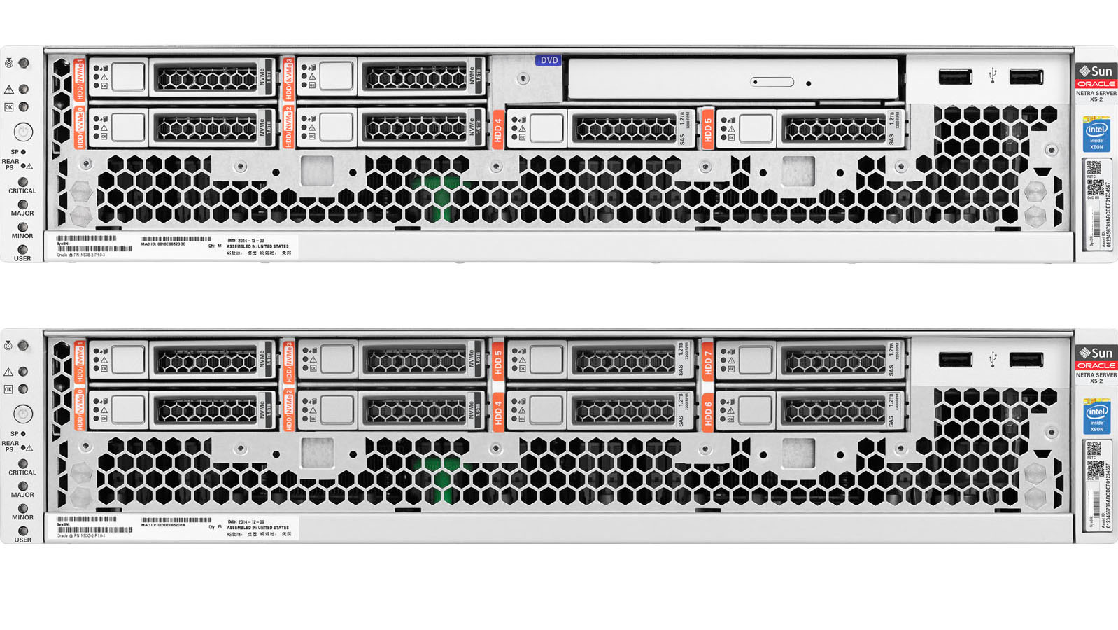 Netra Server X5-2 Front Open Zoom
