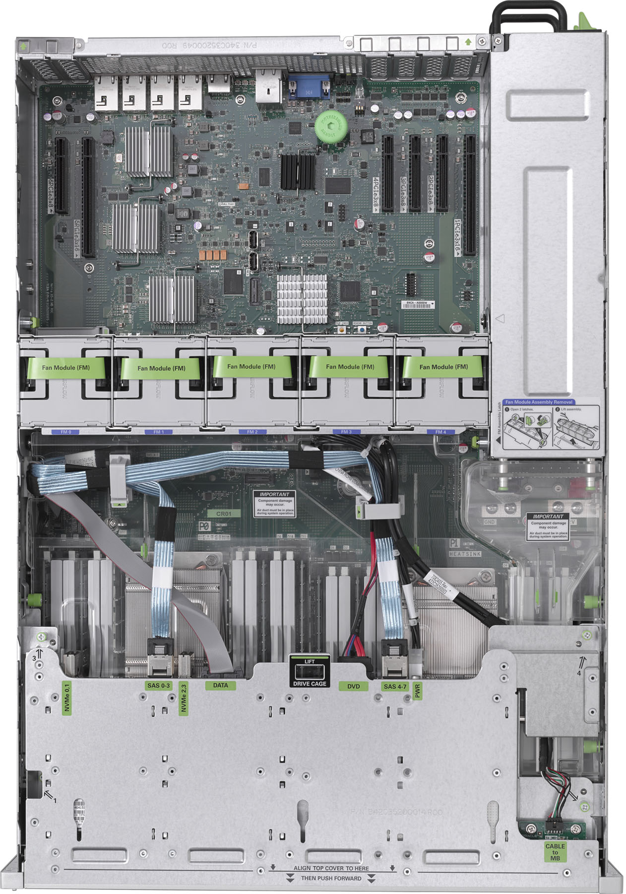 Netra Server X5-2 for Communications Top Zoom