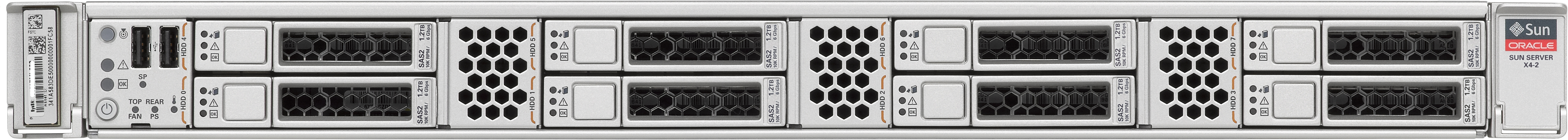 Oracle Advanced Support Gateway Server X4-2 Front Zoom