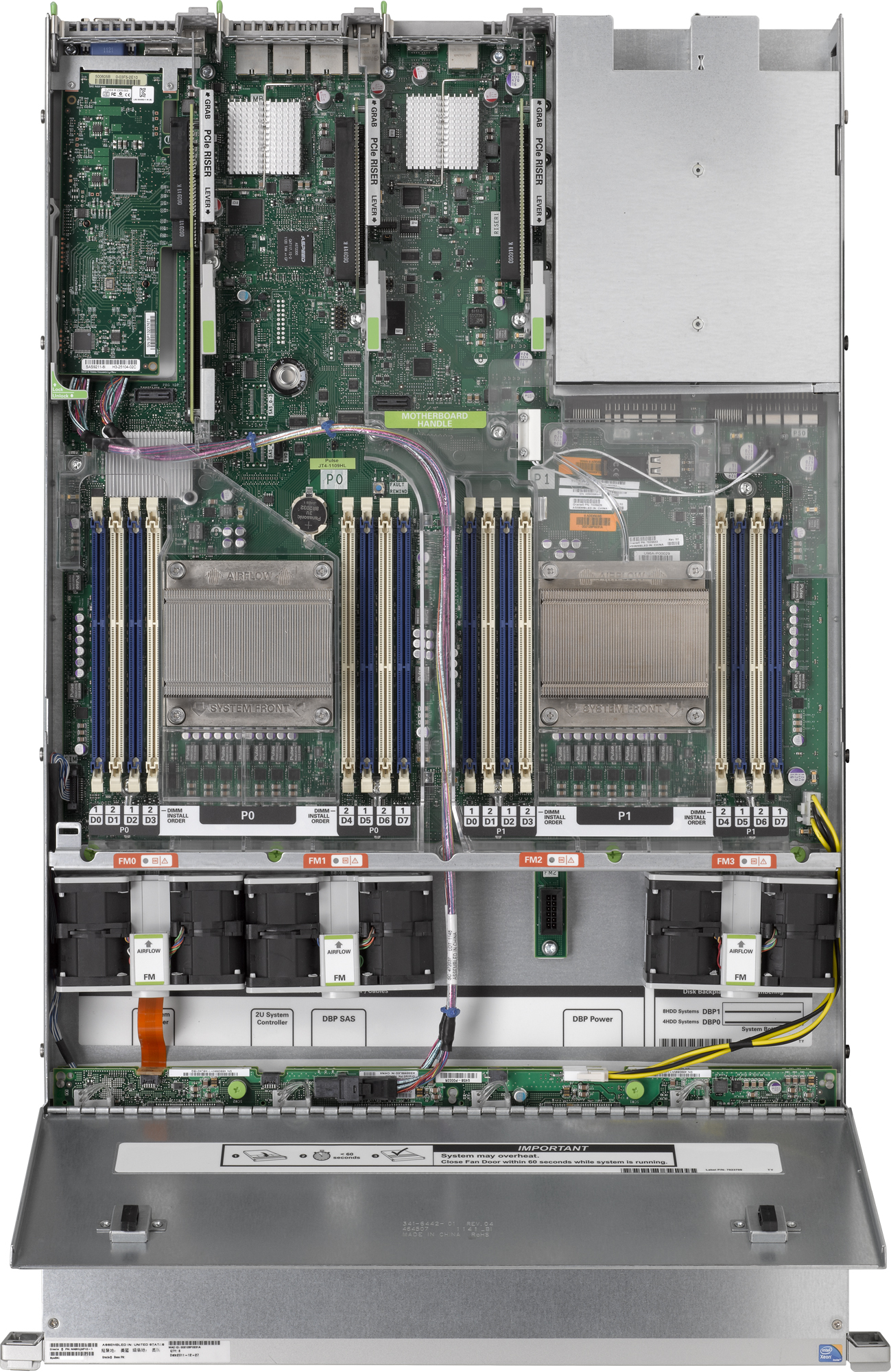 Oracle Advanced Support Gateway Server X4-2 Top Zoom