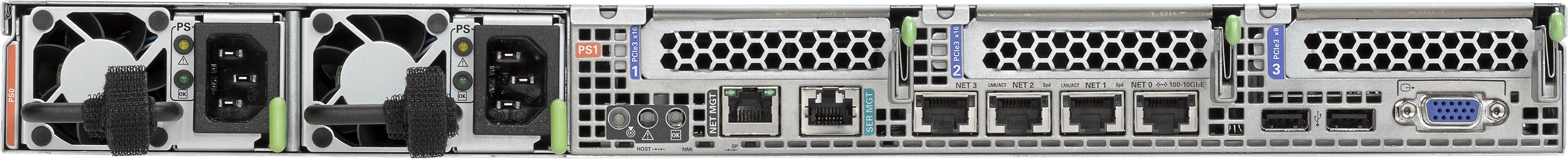 Oracle Advanced Support Gateway Server X5-2 Rear Zoom
