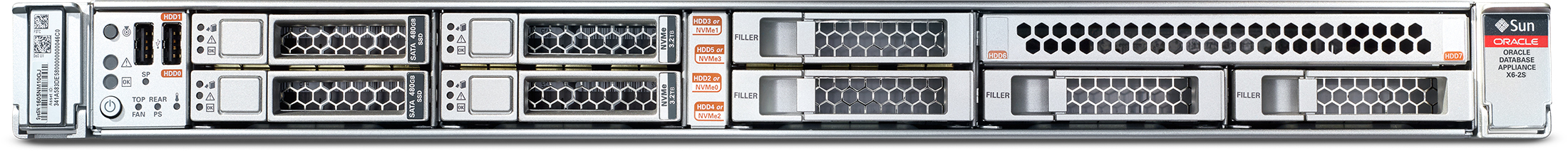 Oracle Database Appliance X6-2 Small Front Zoom