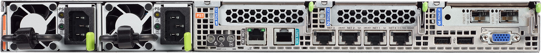 Oracle Database Appliance X6-2 Small Rear Zoom