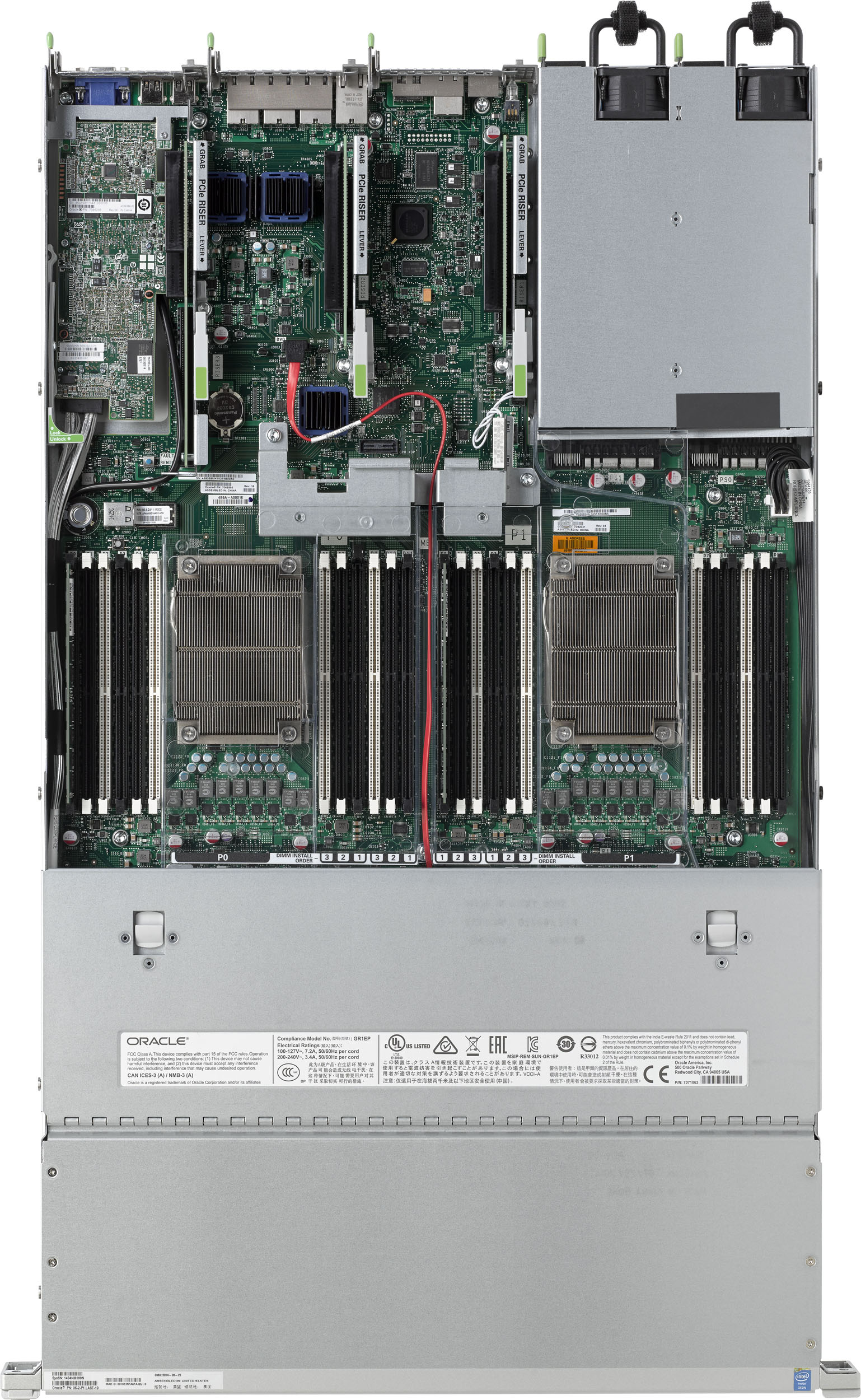 Oracle Server X5-2 Top Zoom