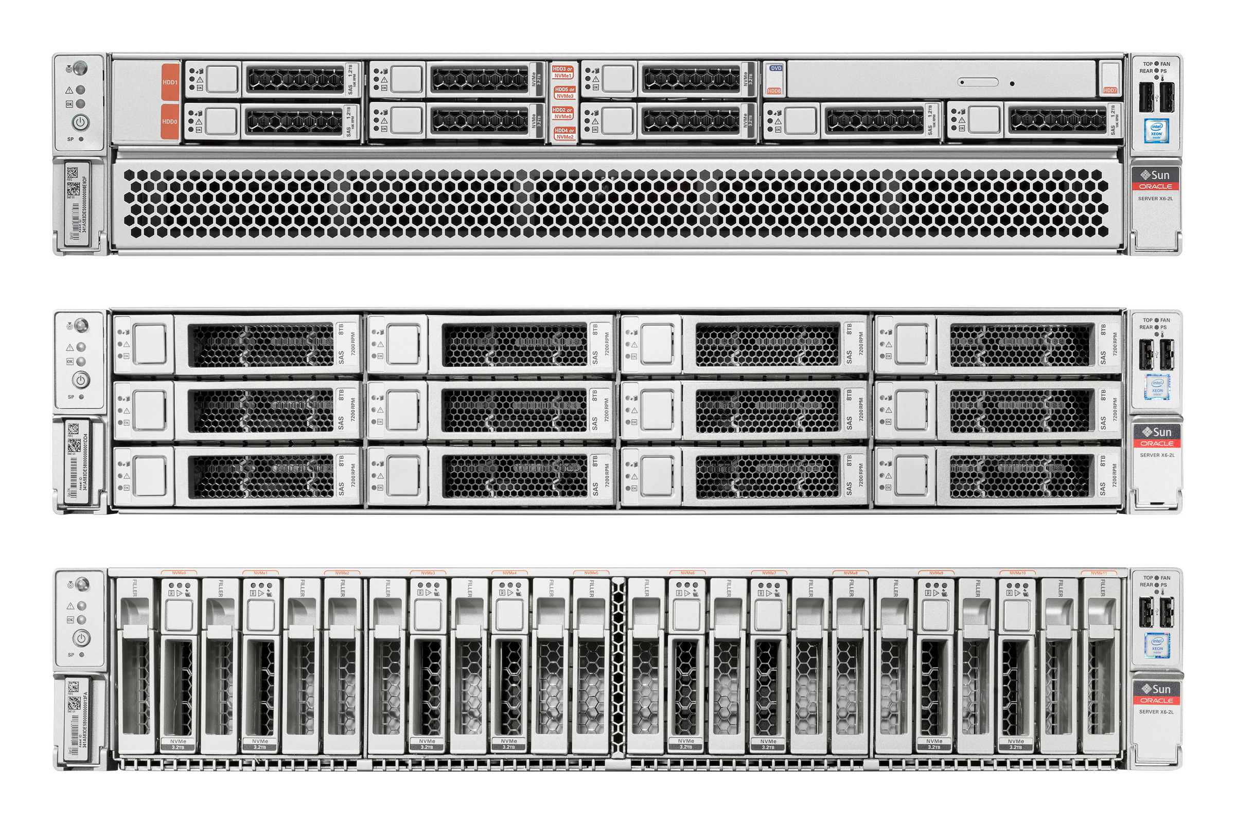 Oracle Server X6-2L Front Zoom