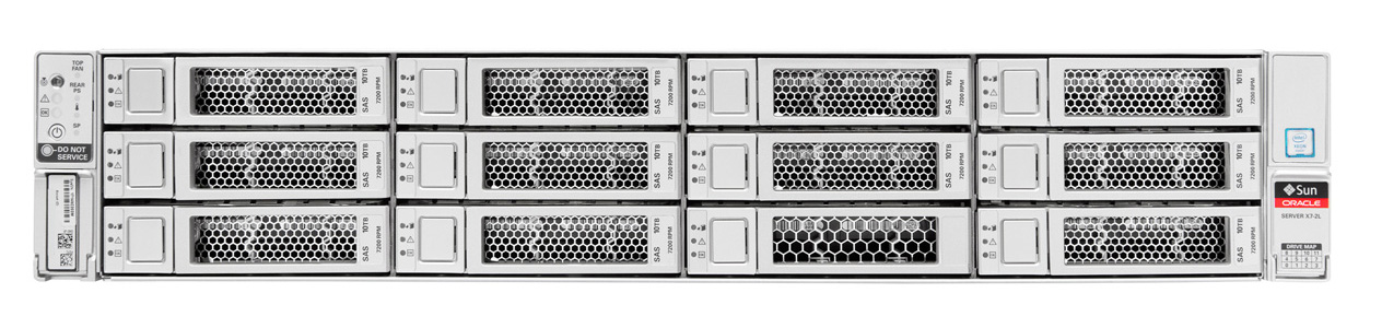 Oracle Server X7-2L for Communications Front Zoom