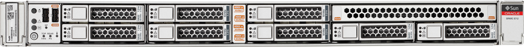 SPARC S7-2 Front Zoom