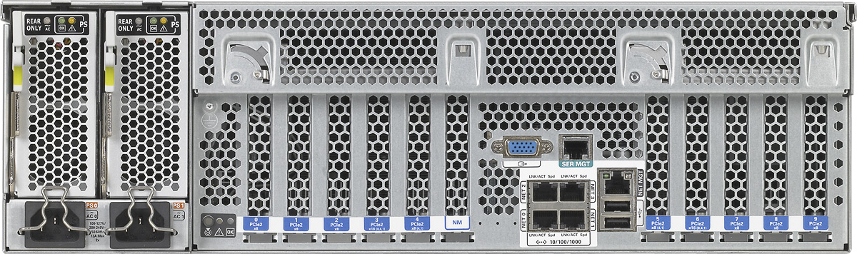 SPARC T4-2 Rear Zoom