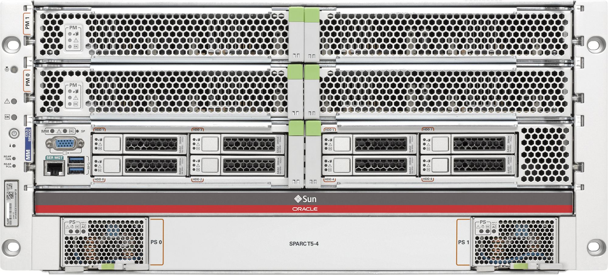 SPARC T5-4 Front Zoom