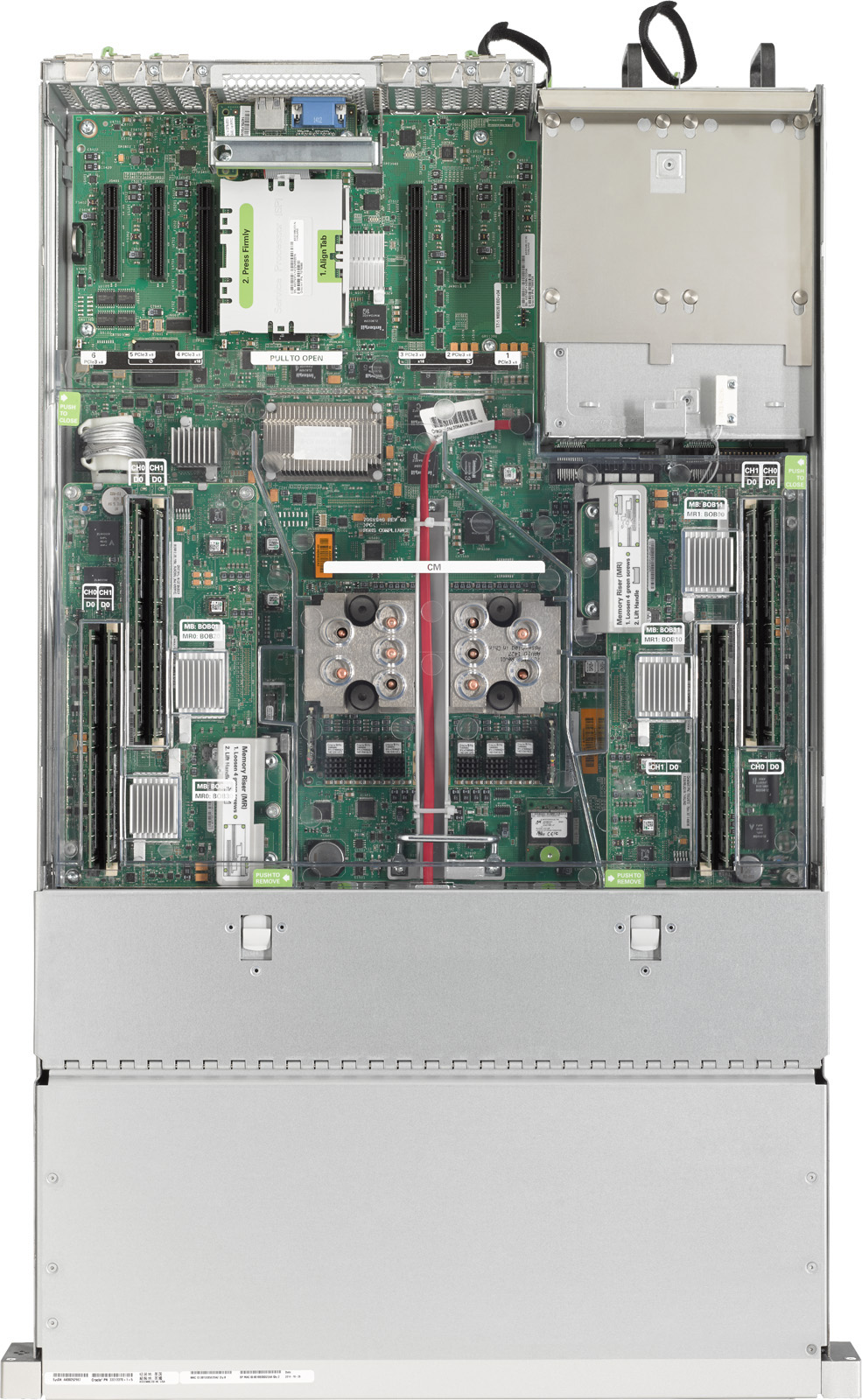 SPARC T7-1 Top Zoom
