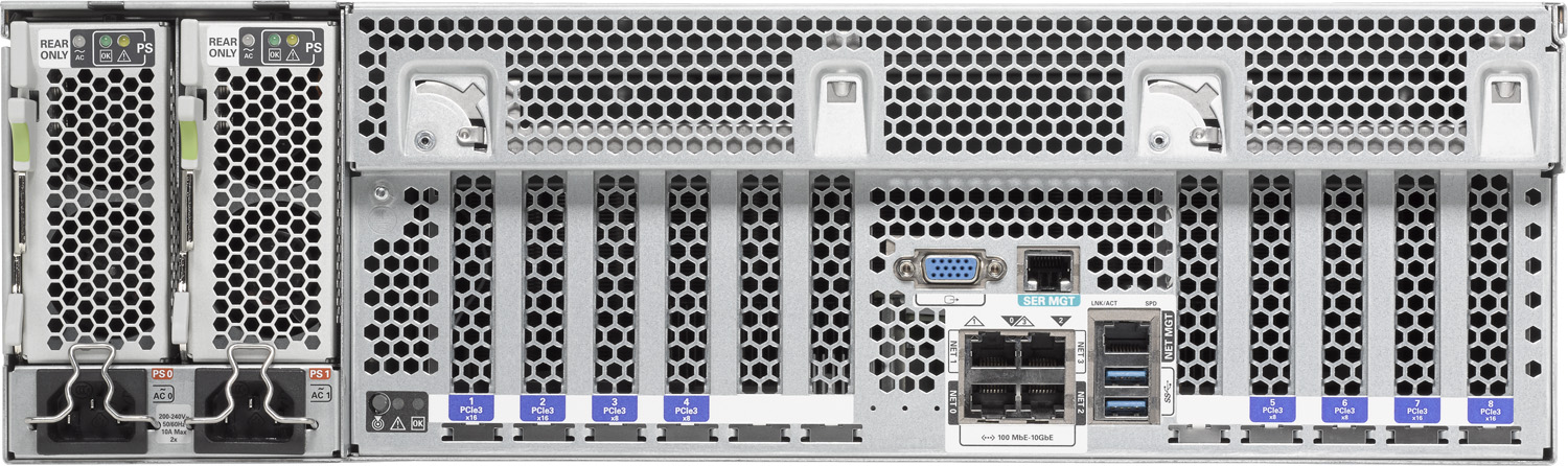 SPARC T7-2 Rear Zoom