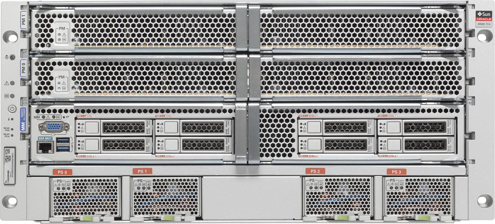 SPARC T7-4 Front Zoom