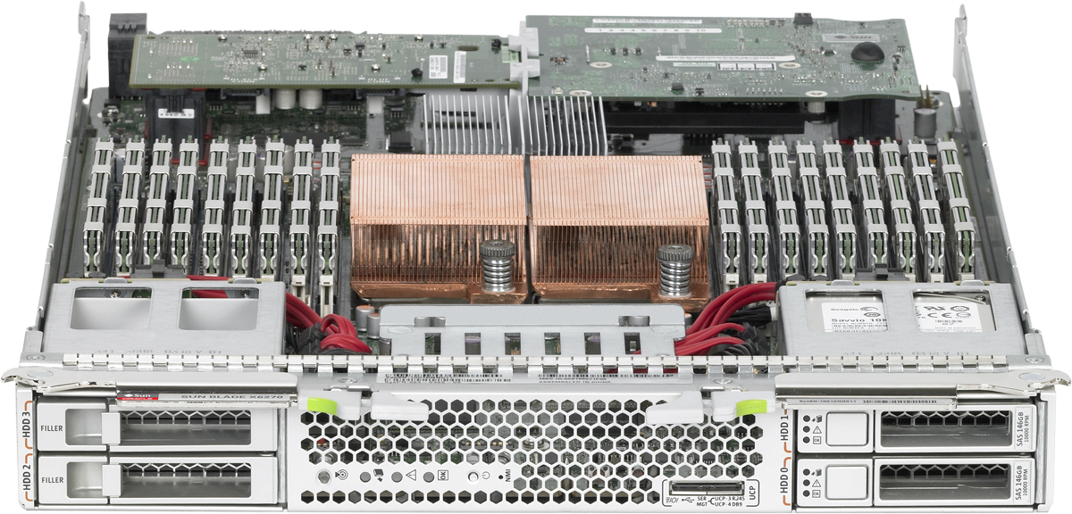Sun Netra X6270 M2 Server Module Front Zoom