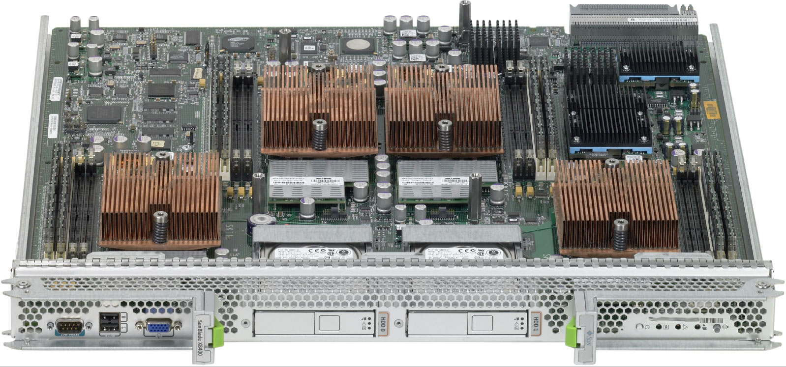 Sun Blade X8400 Server Module Front Open Zoom