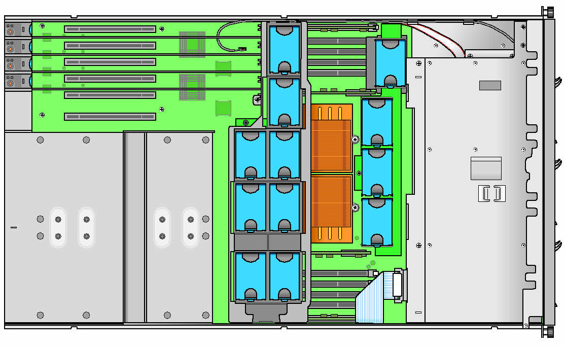 Sun Fire V40z (post July 2006) Top Zoom