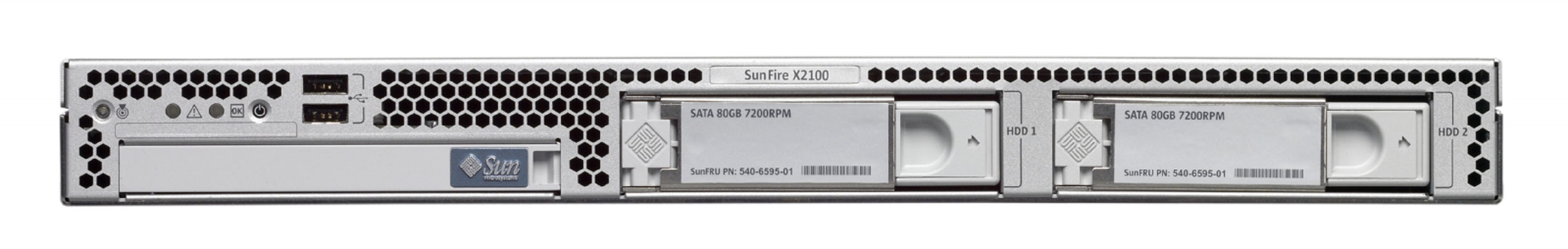 Sun Fire X2100 (post July 2006) Front Zoom