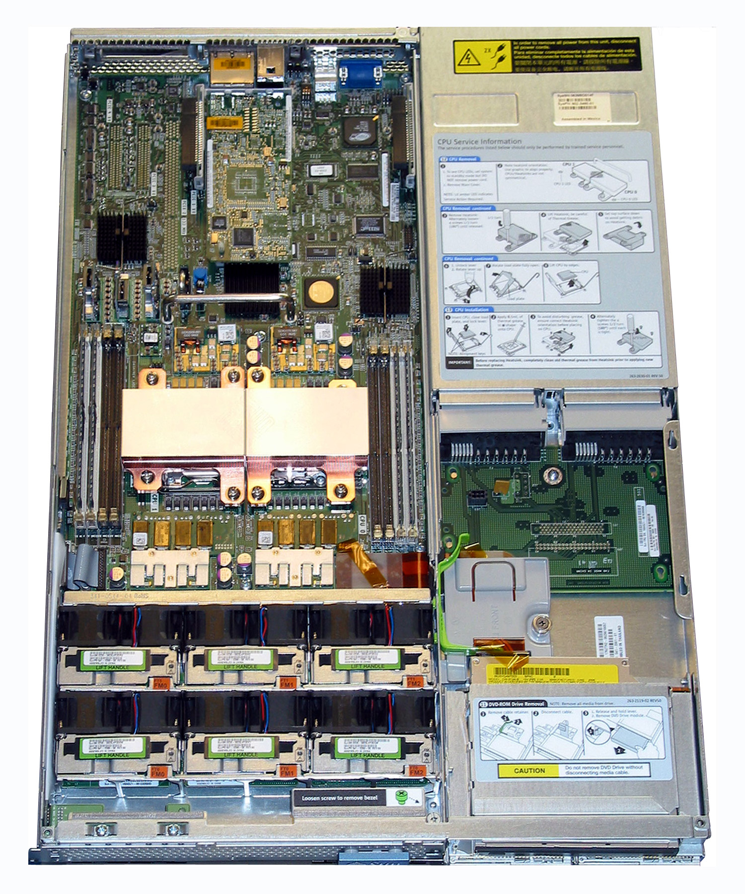 Sun Fire X4100 M2 Top Zoom