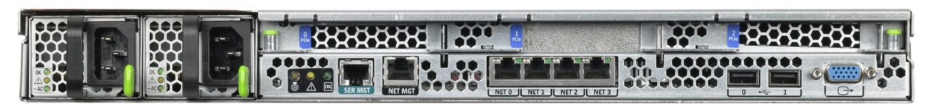 Sun Fire X4150 Rear Zoom