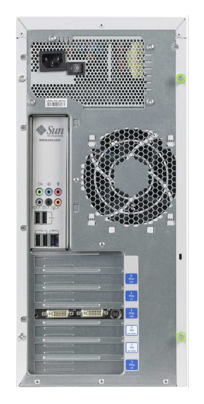 Sun Ultra 24 Workstation Rear Zoom