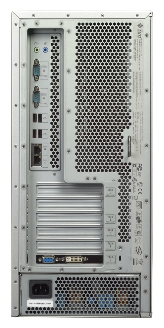 Sun Ultra 25 Workstation Rear Zoom