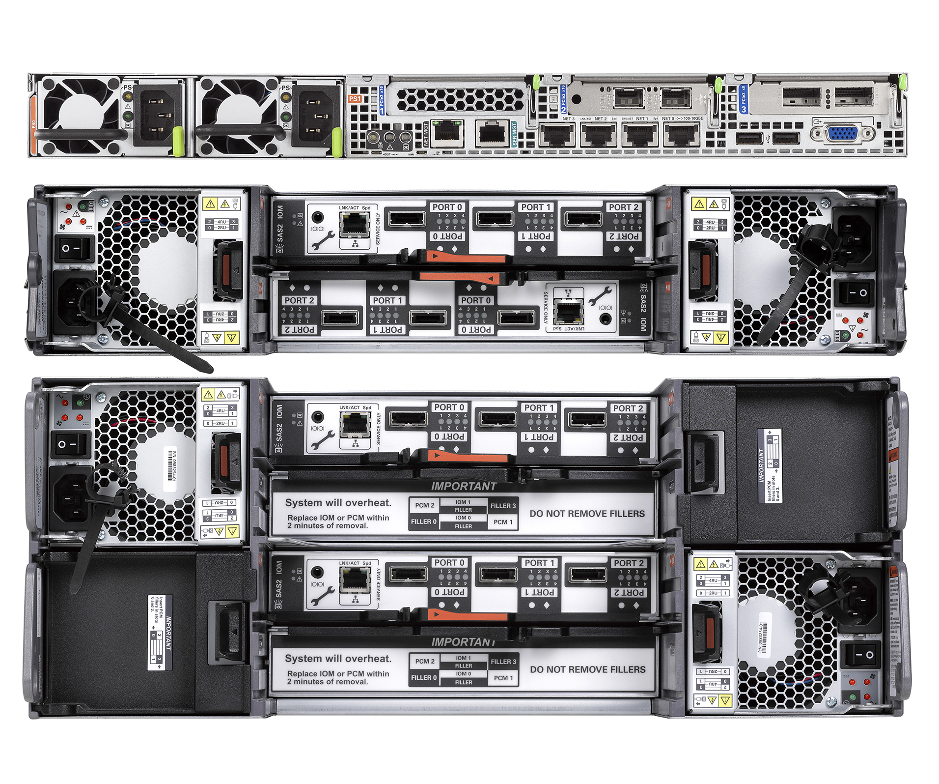 Oracle ZFS Storage ZS5-ES Rear Zoom